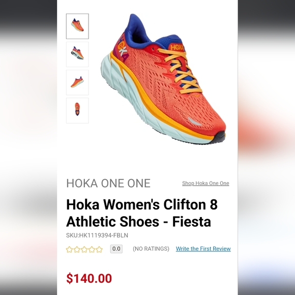 Hoka Ine One Clifton 8, Color Fiesta! - Picture 9 of 9